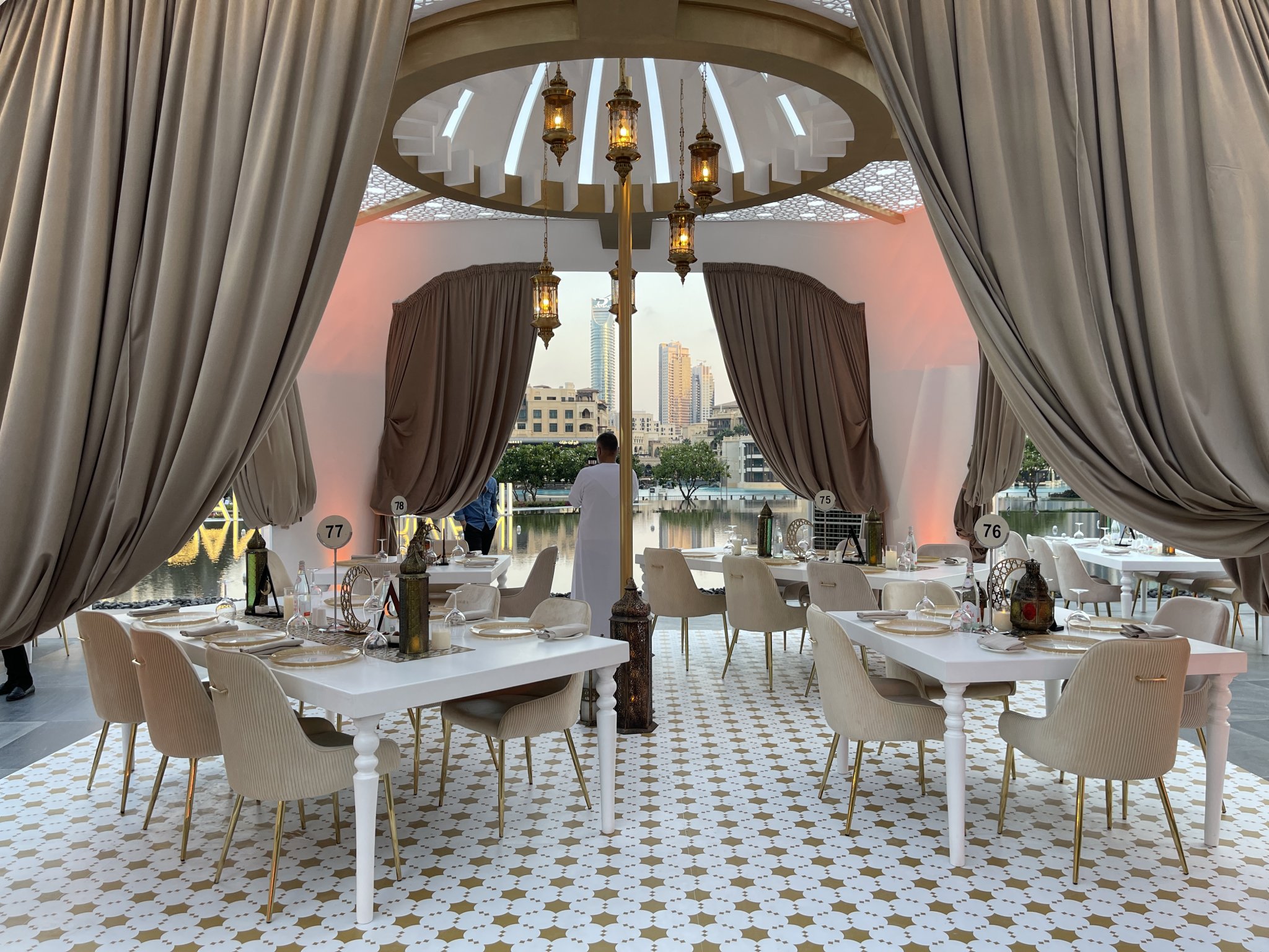 Iftar at The Pavilion, Armani Hotel, Downtown Dubai