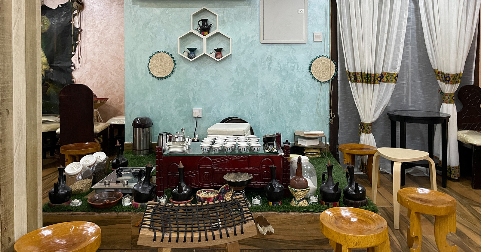 Sheger: An Ethiopian restaurant in the Al Zahiyah Neighbourhood