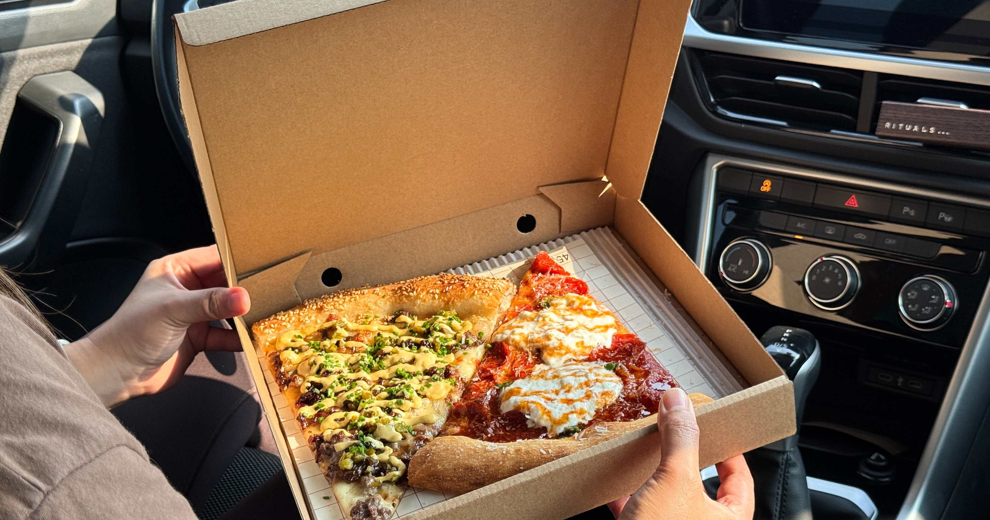 Slice 45: Drive-thru Italian-style pizza in Al Qana