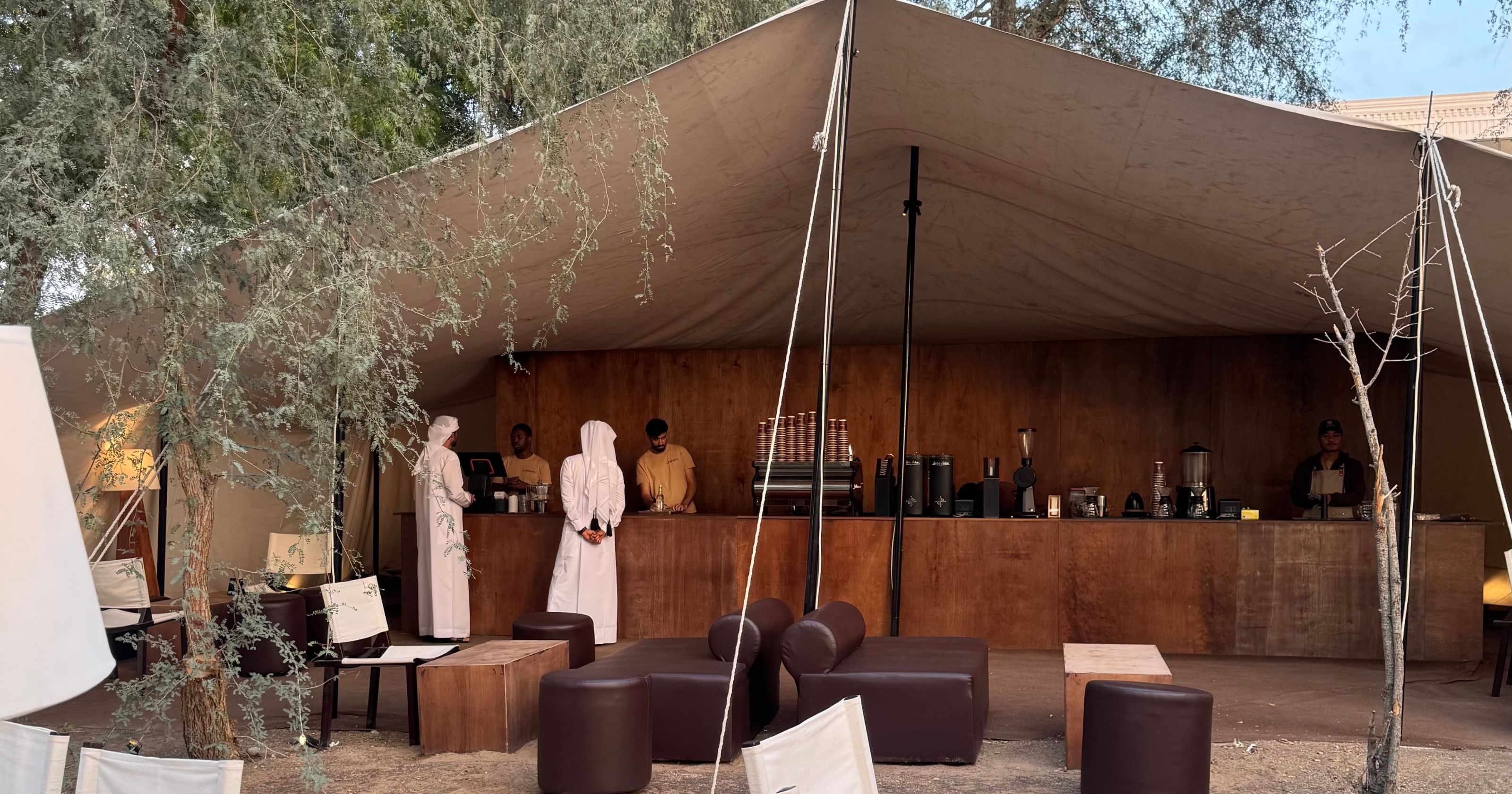 Common: Winter pop-up café in Al Ain's desert