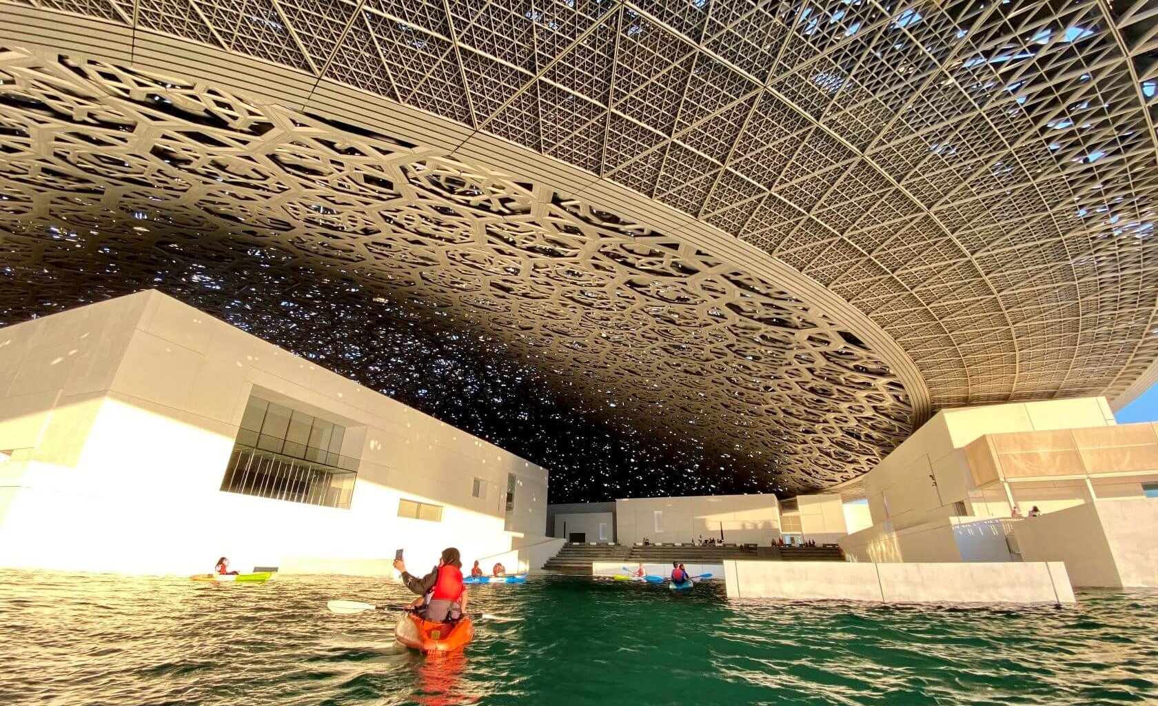 Kayaking at The Louvre Abu Dhabi: Something to add to the bucket list 