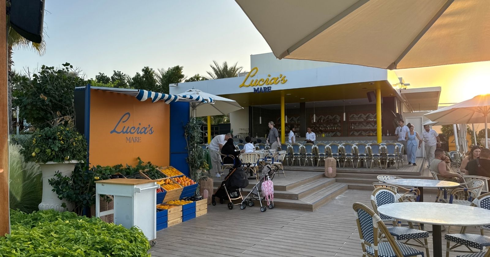 Lucia's Mare Dubai: Beachfront Italian restaurant at Jumeirah Beach Hotel with Burj Al Arab views